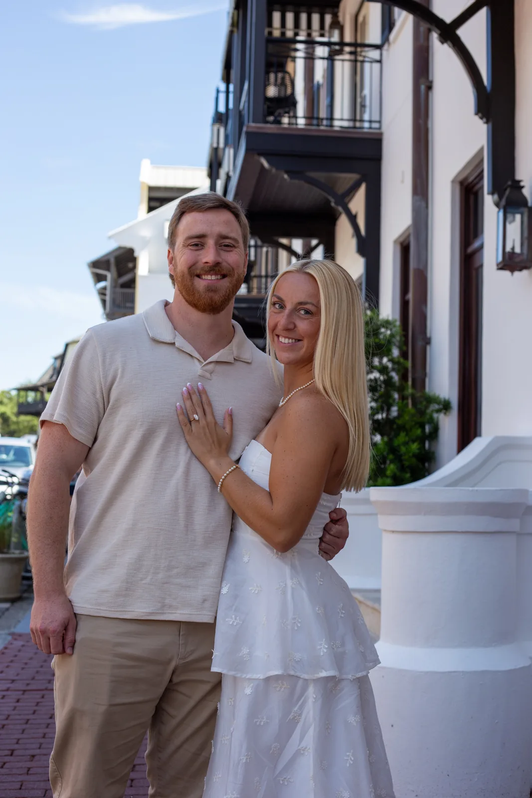 Dr. Harrison Daniels and his fiancée, Rachel